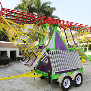 Karnaval binmek eğlence parkı sürmek taşınabilir salıncak dönen römork uçan sandalye hareket - Product Image 1