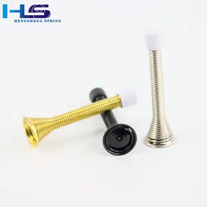 Hengsheng Wholesale Floor Mounted Heavy Duty Rubber Door Stopper Mini Door Stops Spring