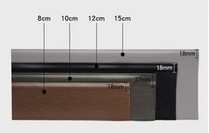 PVC günstigen Preis Vinyl wasserdichte Fuß leiste