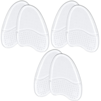 Coussinets métatarsiens auto-adhésifs en gel antidérapant pour chaussures, inserts amortissants pour talons hauts et chaussures plates, soulagement de la douleur, réducteur de taille de chaussure