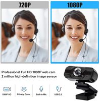 Cámara Web USB 2.0 con Sensor CMOS Full HD 1080P, Resistente al Agua, Zoom Óptico 21x-40x, Gran Angular de 100°, 30 FPS, para Computadora de Escritorio, Android TV