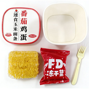 批发散装油炸玉米方便面速食低脂番茄鸡蛋块面条 - Product Image 4