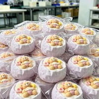 Jouet Squishy en silicone non toxique personnalisé, réaliste, en forme de crème anglaise au caramel, avec emballage, à remontée lente, de la fabrique SquishToy