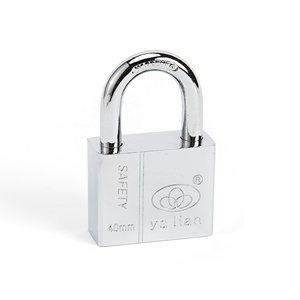 Yüksek Güvenlikli 70mm Krom Kaplama Çift Kilitli Dikdörtgen Anahtarlı Demir Asma Kilit - Product Image 1