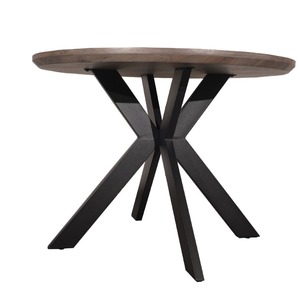 Modern stil büyük komple ahşap yuvarlak yemek masası seti daire mutfak ve yemek odaları için restoran ve otel için - Product Image 4