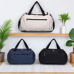 Sac de sport élégant pour hommes femmes grande capacité <span class=keywords><strong>toile</strong></span> impression gratuite simple épaule <span class=keywords><strong>basket</strong></span> Yoga sport voyage Logo à la mode - Product Image 1