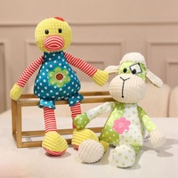 Lot de jouets en peluche mignons en gros : taureau, canard, mouton, chien, lapin – Jouets doux pour bébés, OEM