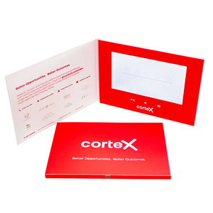 Exportación caliente CMYK Impresión offset LCD Video Folleto Publicidad Regalo Reproductor Video Gráficos Caja de invitación - Product Image 1