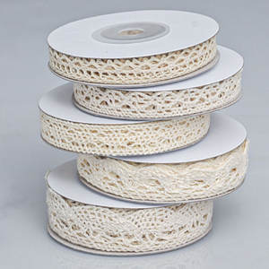 5 Yards Beige Coton Dentelle Ruban Vintage Couture <span class=keywords><strong>Crochet</strong></span> Garnitures pour DIY <span class=keywords><strong>Scrapbooking</strong></span> Dollies Mariage Artisanat Vêtements-Portable - Product Image 4