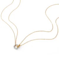 Collier double cercle double chaîne EMANCO en acier inoxydable, bijoux populaires, accessoires best-sellers, vente en gros, dropshipping