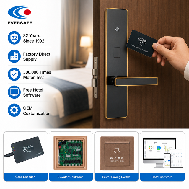 Low Price Promotion Smart Door Lock Hotel Keyless RFID Door Lock PCB Board Three-proof Suitable for Economy Hotel