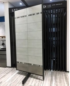 Bền Trượt Đá Hiển Thị Đứng Gốm Gạch Showroom Hiển Thị Giá Kim Loại Xoay Gạch Sử Dụng Gạch Hiển Thị - Product Image 3
