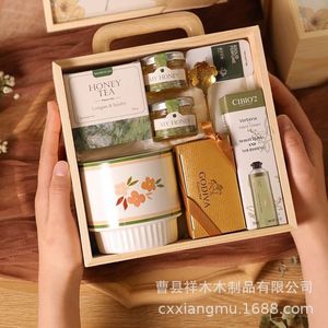 Caja de regalo rectangular de madera de pino hecha a mano de 1 cm de grosor para embalaje de bodas, días festivos, manualidades y almacenamiento de regalos. - Product Image 3