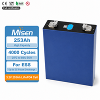 Sel Baterai Prisma LiFePO4 Misen LF253 3.2V 253Ah Grade A untuk Penyimpanan Energi Surya, RV, Kelautan, dan Kendaraan Listrik
