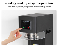 Scelleuse électrique automatique haute efficacité pour canettes et bouteilles, prix usine, vitesse de scellage de 20-30 fois/min pour usage commercial
