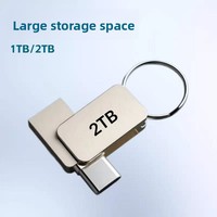 Flash Drive USB Type-C Mobile dengan Rotasi 360 Derajat OTG untuk Ponsel dan Komputer 1TB 2TB Penyimpanan Besar Flash Drive USB 3.0