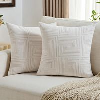 Housse de coussin pour dossier de canapé à fermeture éclair invisible, pour la décoration intérieure et l'hôtellerie