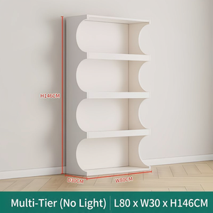 Étagère d'angle moderne à plusieurs niveaux en bois pour salon de beauté et magasin de détail - Product Image 2