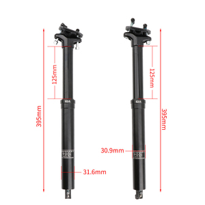 Tija de sillín MTB Dropper ajustable para bicicleta de montaña, con cableado interno, distancia de recorrido de 30.9/31.6 mm, 100 mm/125 mm - Product Image 3