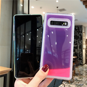 Fundas luminosas para teléfono Samsung galaxy <span class=keywords><strong>s20</strong></span>, s10 y note 10, de Tpu, Fluorescente, neón, arena líquida sólida - Product Image 2