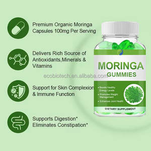Moringa Gummies Vegan Pure Natural Organic Moringa Leaf Extract <b>Supplement</b> Moringa Gummies - Product Image 3