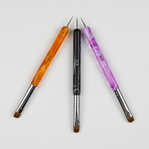 Pinceau de nettoyage professionnel pour ongles, style français, taille 12-14, avec logo personnalisé, pour salon de manucure - Product Image 1