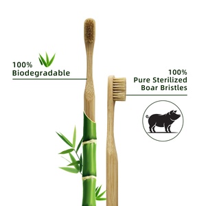 Cepillo de Dientes Personalizado para Adultos con Mango de Madera Natural y Cerdas Suaves para Uso Doméstico y Comercial con Logotipo Personalizado - Product Image 4