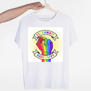 UnisexLgbt הומוסקסואל לסבית חולצות טי גברים נשים אופנה קשת בגדי רחוב חולצת טי אוברסייז חולצות טי באיכות גבוהה - Product Image 5