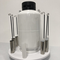 Récipient YDS-10 d'azote liquide de thermos d'insémination artificielle pour le magasin de sperme cryogénique