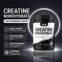 LUVVITA OEM Créatine Monohydrate en Poudre en Vrac, Complément Alimentaire à Marque Blanche 500g 1000g, Poudre de Créatine Micronisée Optimum Nutrition