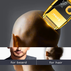 Tondeuse à cheveux électrique Kemei-2028 de haute qualité 2 en 1 avec écran LCD et vitesse réglable pour hommes - Product Image 6