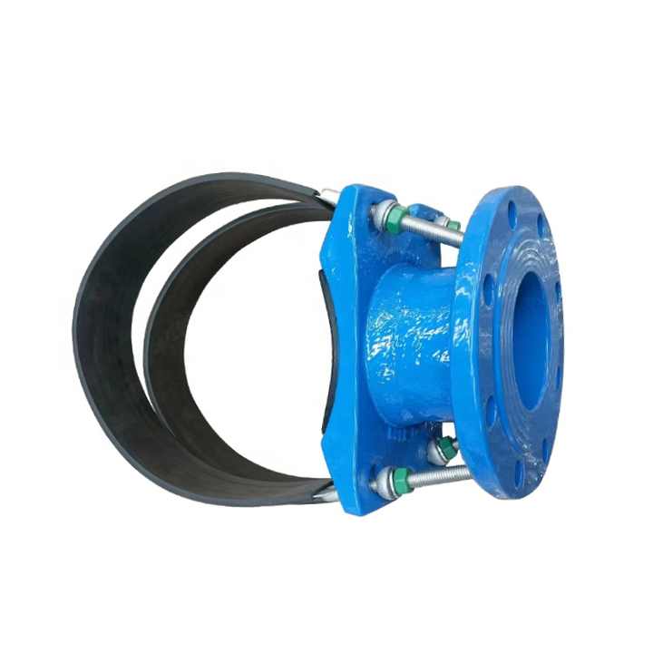 ISO2531 Epoxy Coating Ductile Cast Iron DI Saddle Clamp With Stainless Steel SS Belt