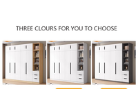 Armoire de chambre moderne pliable avec coiffeuse intégrée, meuble en bois pour hôtel et salon