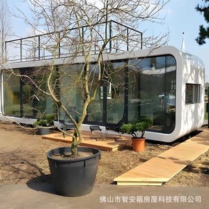 บ้านวิลล่าคอนเทนเนอร์สมัยใหม่พร้อมตกแต่ง บ้านเคลื่อนที่สำเร็จรูปสำหรับอยู่อาศัยและการท่องเที่ยว - Product Image 5