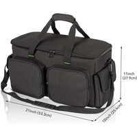 Sac de rangement pour instruments de musique DJ personnalisé, tissu Oxford, grande capacité, câbles, équipement audio, portable, certifié BSCI