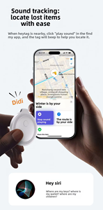 2026 HT02 ราคาดีที่สุด ใช้งานได้นาน 1 ปี  ติดตามตำแหน่งได้ ใช้งานร่วมกับ Find My ได้  แท็กติดตามอัจฉริยะสำหรับสัตว์เลี้ยง เด็ก กระเป๋าเงิน  ใช้แบตเตอรี่แบบเหรียญ - Product Image 4