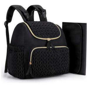 Large Capacity Waterproof Oxford Mommy Backpack USB Organizer Fashionable <b>Baby</b> Travel Bag Functional Stroller <b>Storage</b> for Mom - Product Image 1