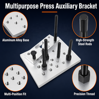 Kit d'outils multifonctionnel pour presse de roulement de roue et support de pression pour atelier de réparation automobile