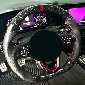 Pièces de voiture modifiées Volant en forme de cœur Volant en fibre de carbone forgé Bateau pour Volkswagen Tiguan - Product Image 5
