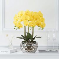 Bunga Anggrek Artifisial Grosir Oh Arts, Sentuhan Asli Lateks, Anggrek Phalaenopsis Palsu