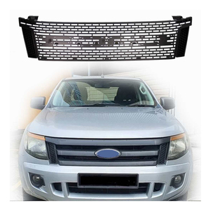 Misura per <span class=keywords><strong>Ford</strong></span> <span class=keywords><strong>Ranger</strong></span> T6 2012-2014 griglia anteriore modificata griglia paraurti anteriore nera opaca in vendita - Product Image 1