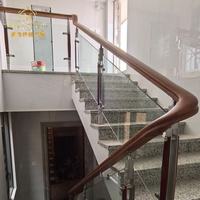 Escalier en spirale intérieur de luxe sur mesure MEIXI pour bureau à domicile, garde-corps en verre moderne, main courante en PVC, fixation murale, résistant à la rouille, garantie 1 an