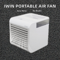 Mini-refroidisseur d'air portable USB, humidificateur, purificateur, lumière LED, moteur sans balais 3 vitesses, AC/DC, voiture, garage, maison