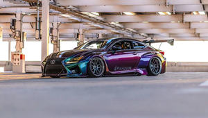 Kit carrosserie style Rocket Bunny en FRP, directement de l'usine, pour Lexus RCF : lèvre avant, jupes latérales, diffuseur arrière, spoiler - Product Image 4