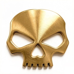 Autocollant métallique Original Soul Parts de 2,75 pouces, drapeau d'Halloween, pour moto, voiture, décoration de maison, décorations de fêtes - Product Image 3