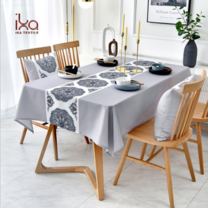 Custom Logo Rectangular <strong>Plastic</strong> Hotel Dining <strong>Table</strong> Luxury Floral Woven <strong>Clothes</strong> for Promotional Use - Product Image 3