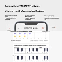 MOBAPAD N1-S Pengontrol Game Nirkabel dengan Joystick Hall Effect untuk Nintendo Switch PC Android