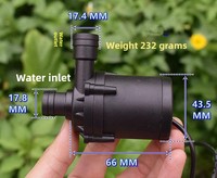 Pompe de circulation d'eau intelligente pour réservoir de toilettes, grand débit, 12V, hauteur de refoulement 3m, 600l/h, modèle ZL45-06, en plastiques techniques