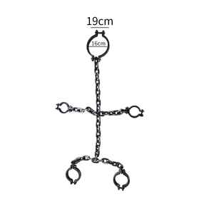 Ataduras de Plástico para Halloween: Grilletes de Pies, Anillos de Mano, Cadenas de Tobillo, Arneses de Prisionero Antiguo para Escape Rooms - Product Image 6