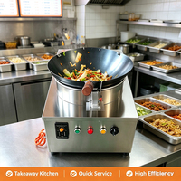 Robot de cuisine intelligent HN QDMECH pour restaurant, machine à faire sauter les aliments, robot wok pour la restauration, économie d'énergie